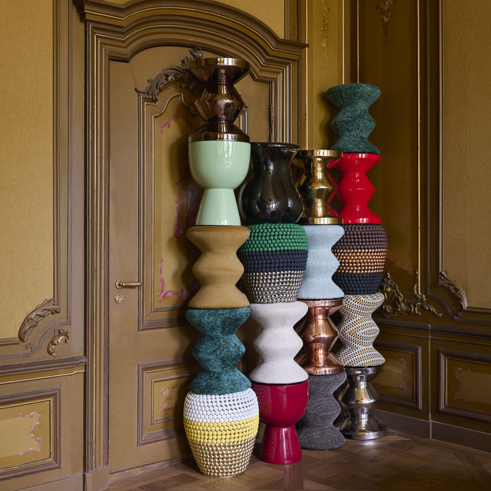 POLSPOTTEN Zig Zag Kruk - Lichtgroen