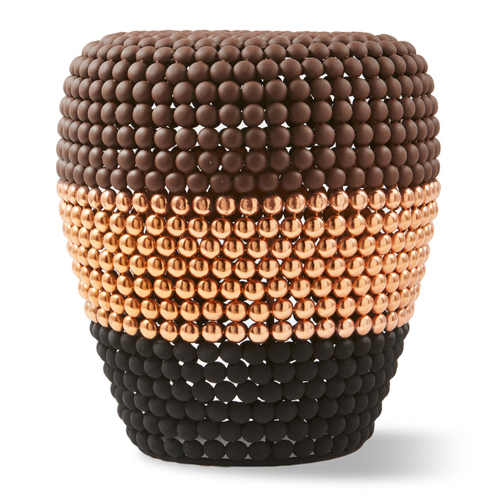 POLSPOTTEN Dot Kruk/Bijzettafel - Bruin / Koper / Zwart