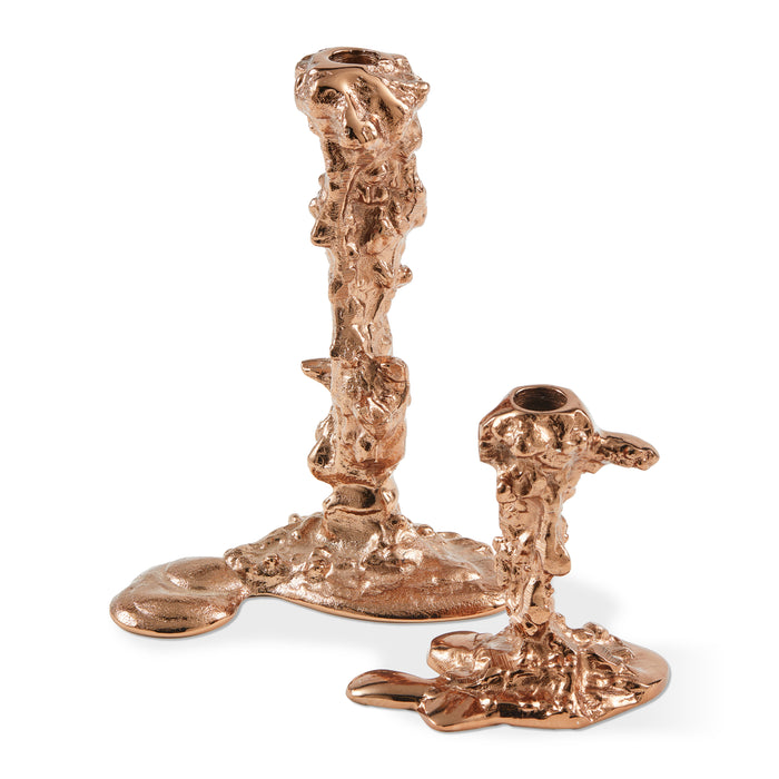 POLSPOTTEN Drip Kandelaar L - Lichtroze