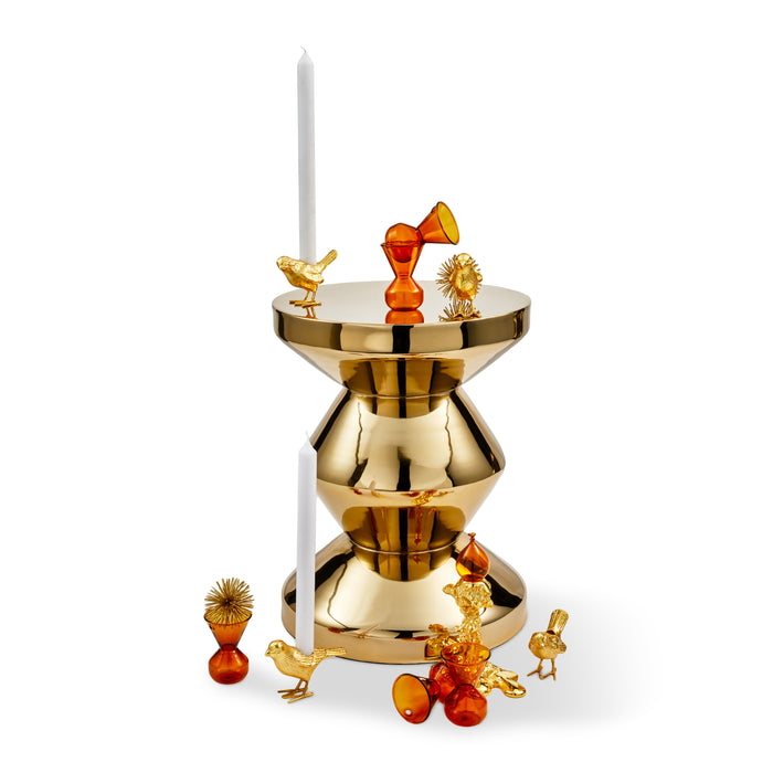 POLSPOTTEN Zig Zag Bijzettafel - Goud