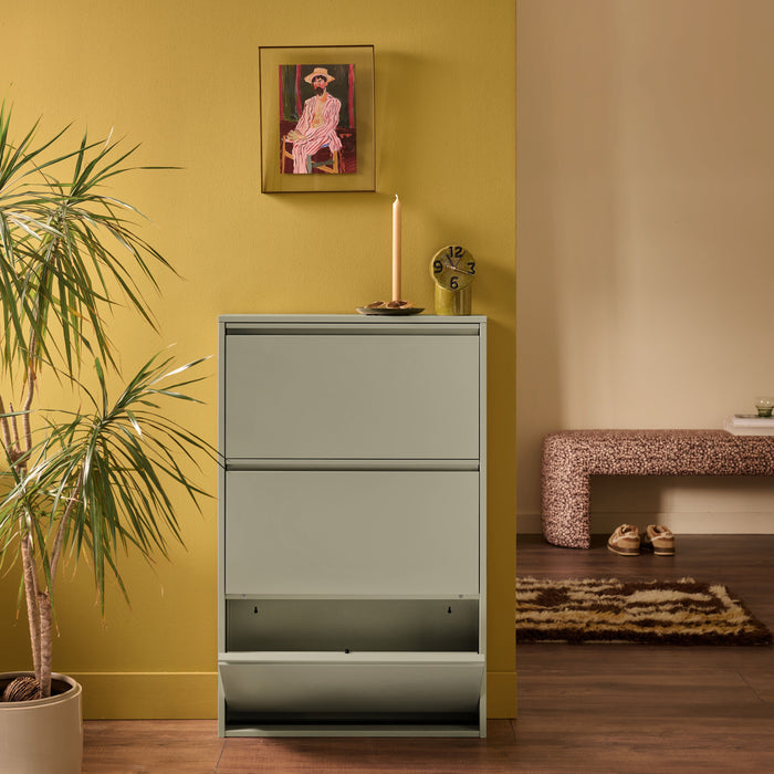 by fonQ Klip Schoenenkast - 3 Vakken - Taupe