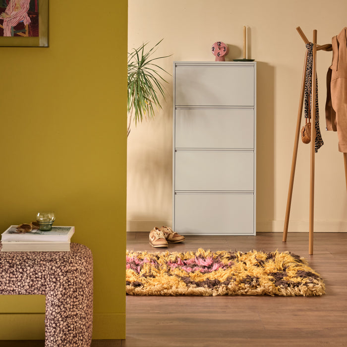 by fonQ Klip Schoenenkast - 4 Vakken - Cashmere