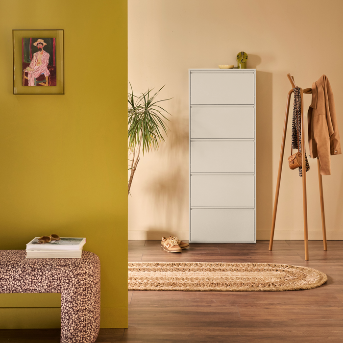 by fonQ Klip Schoenenkast - 5 Vakken - Cashmere