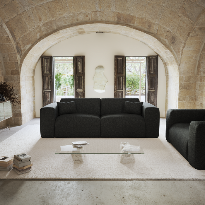 Express slaapbank dunlopillo 140cm donker antraciet stof