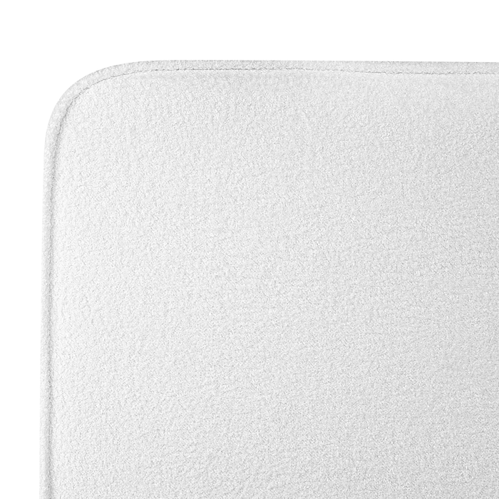 Beliani - VALOGNES - Bed - Gebroken wit - 180 x 200 cm - Bouclé