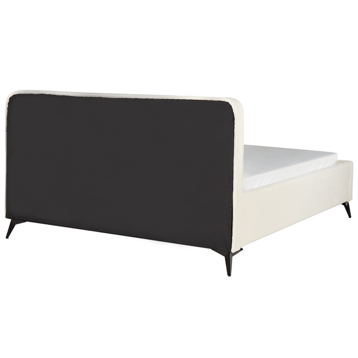 Beliani-VALOGNES-Tweepersoonsbed-Off-white-180 x 200 cm-Bouclé