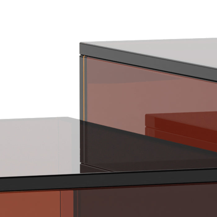 by fonQ Float Bijzettafel - Set van 2 - Bruin