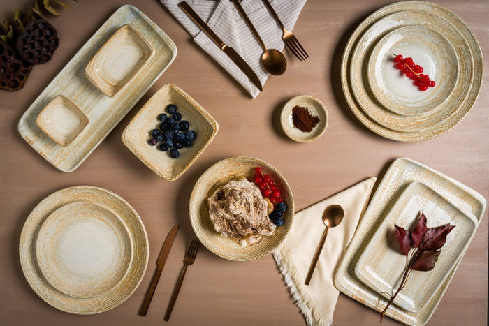 Bonna Dinerbord - Patera - Porselein - 27 cm - set van 6