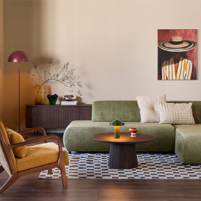 by fonQ Grand Tv-Meubel Tabacco Mangohout - B 210 cm