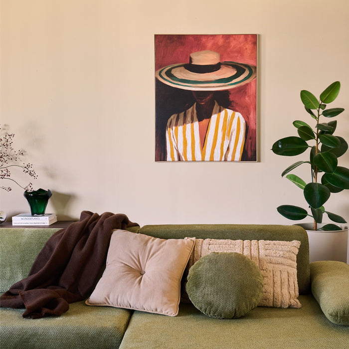 by fonQ Silent Muse Schilderij 78 x 100 cm - Eiken