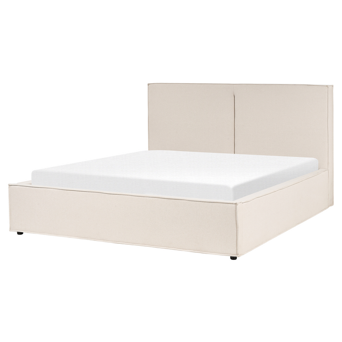 Beliani - MOISSAC - Bed - Beige - 160 x 200 cm - Polyester