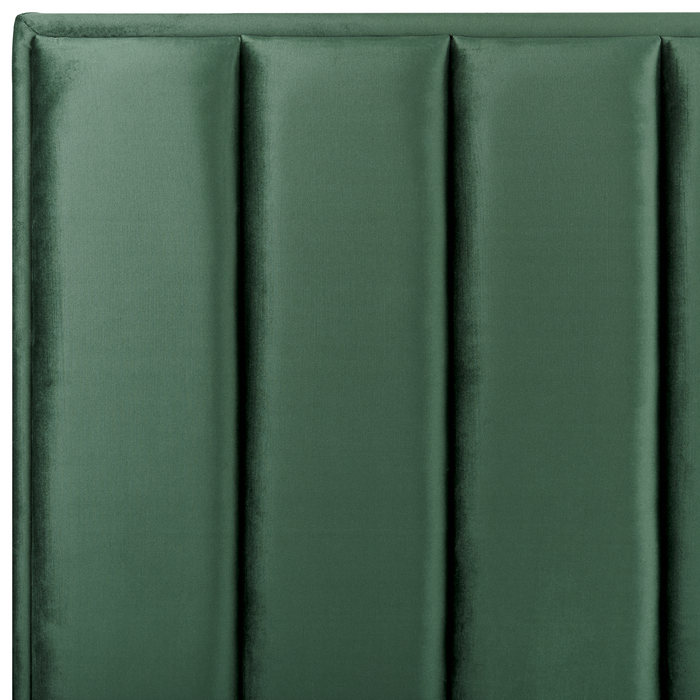 Beliani-SEZANNE -Bed met opbergruimte-Donkergroen-160 x 200 cm-Fluweel