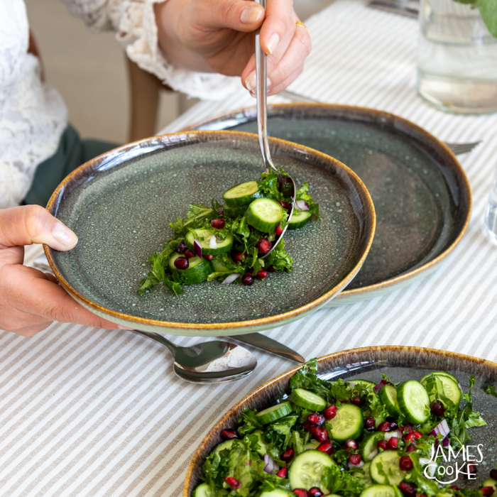 James Cooke - Moss - Serviesset - 6 persoons - 18 delig - Groen