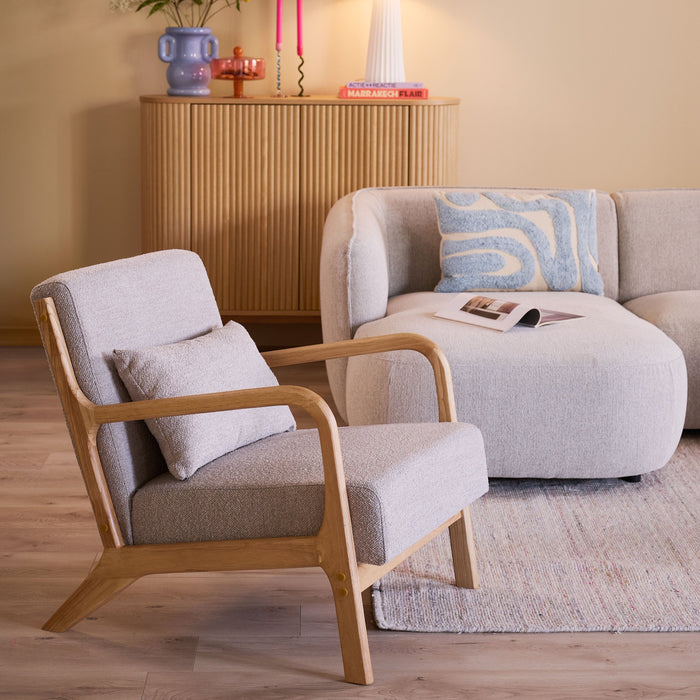 by fonQ Wise Fauteuil - Eiken - Beige