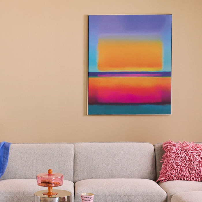 by fonQ Neon Blaze Schilderij 100 x 120 cm - Wit