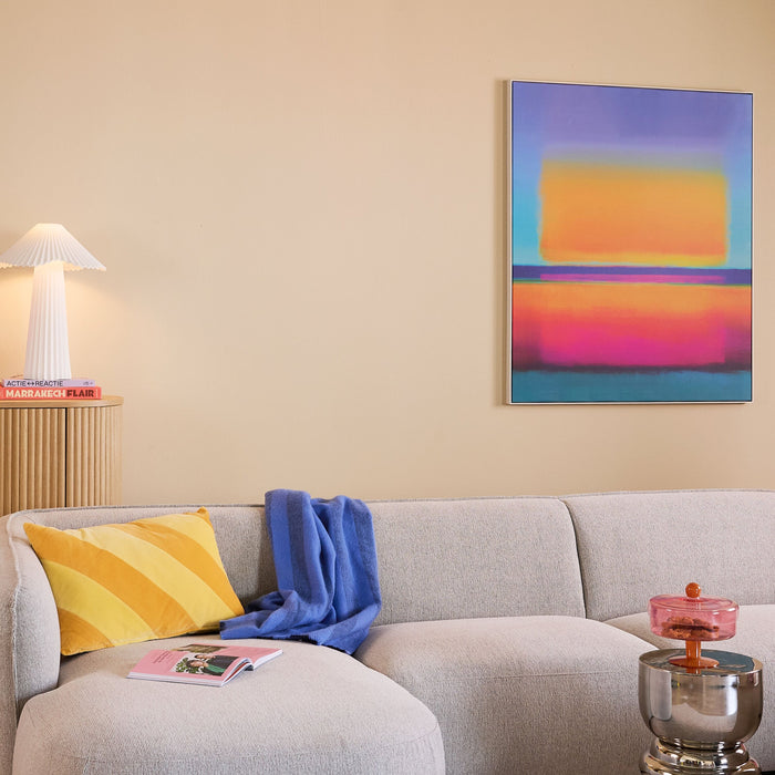 by fonQ Neon Blaze Schilderij 100 x 120 cm - Wit