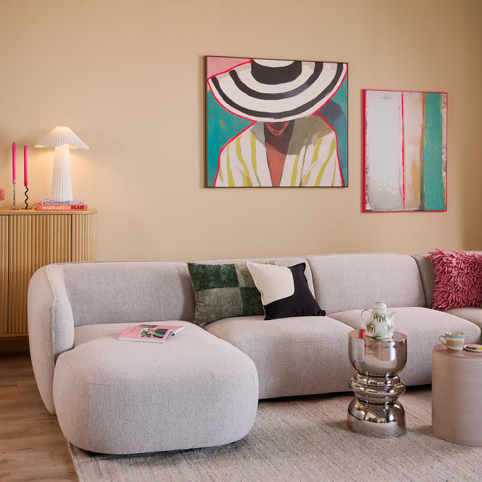 by fonQ Linen Grace Schilderij 100 x 120 cm - Walnoot