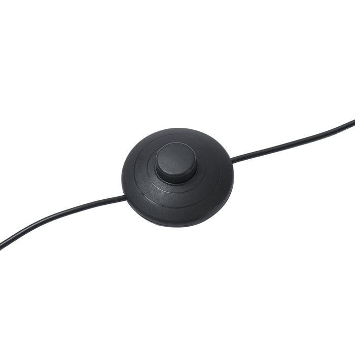 QAZQA Moderne vloerlamp zwart 3-lichts - Indu