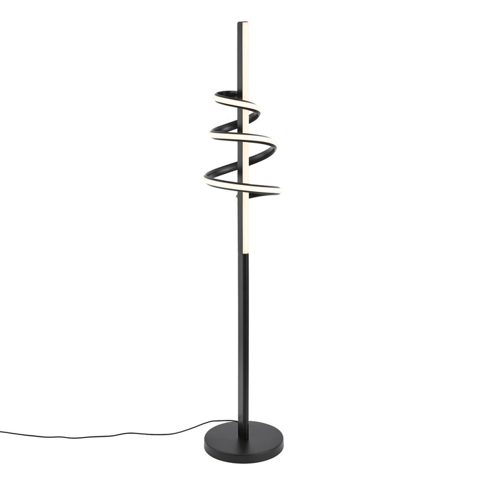 QAZQA Design vloerlamp zwart incl. LED dimbaar - Rolla