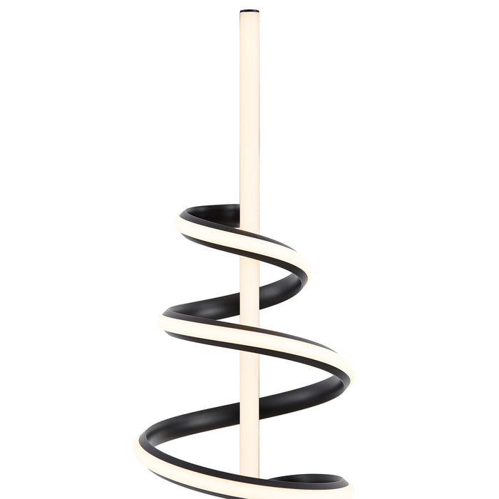 QAZQA Design vloerlamp zwart incl. LED dimbaar - Rolla