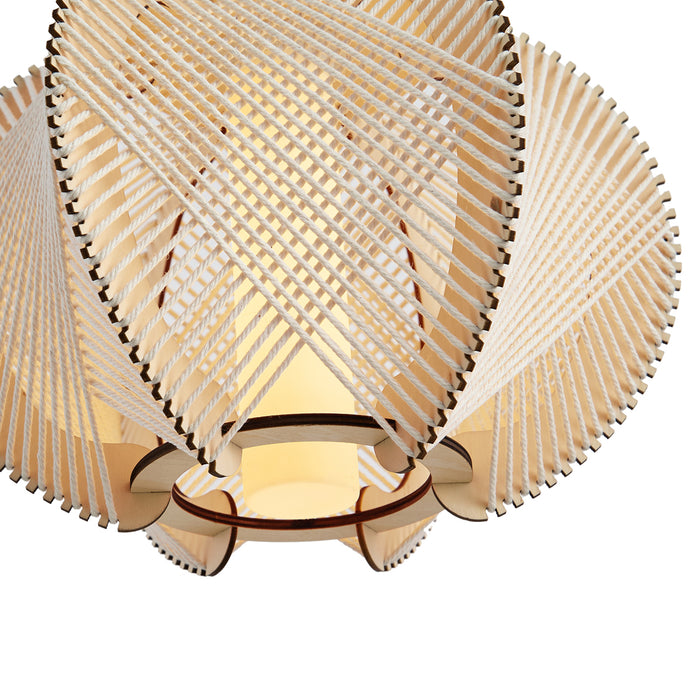 QAZQA Japandi vloerlamp beige met kap - Gertie