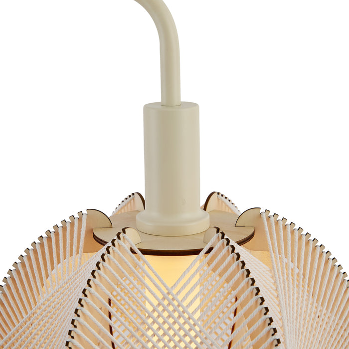 QAZQA Japandi vloerlamp beige met kap - Gertie