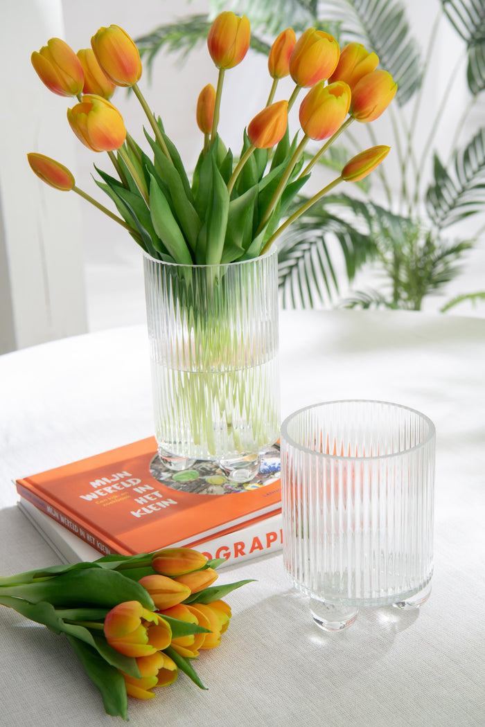 J-Line windlicht Clara - glas - transparant - large