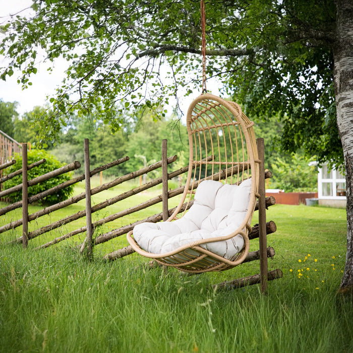 Fjôrd - Hangstoel Naturel Rotan - 70x77x120cm - Pulau