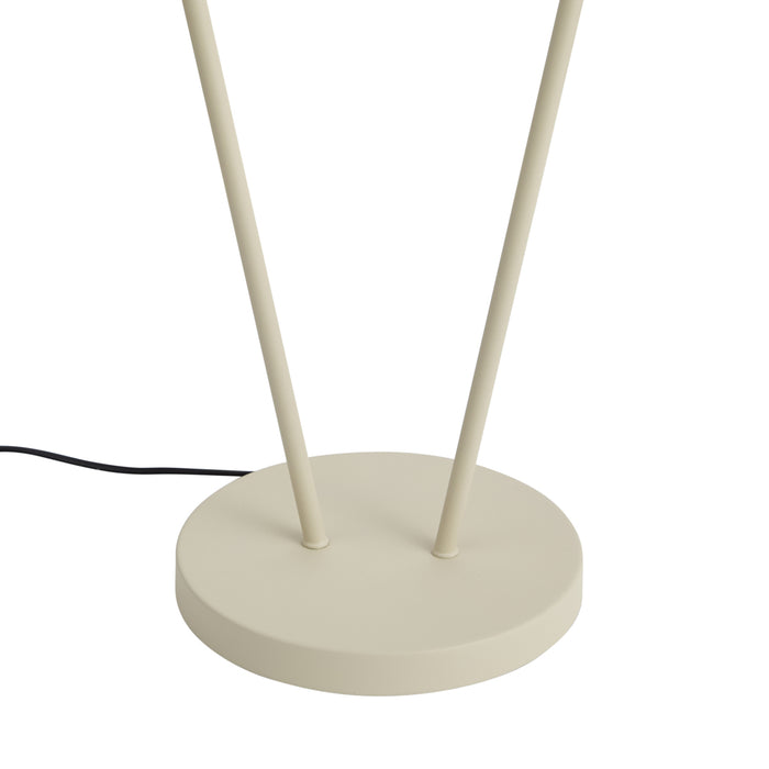 QAZQA Moderne vloerlamp beige 2-lichts GU10 35mm - Thomas