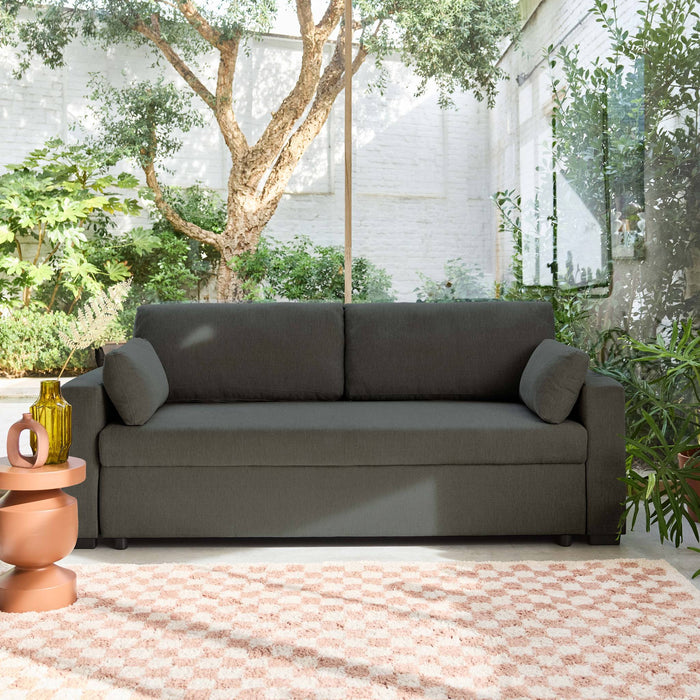 sweeek - Driezits slaapbank in chenille stof