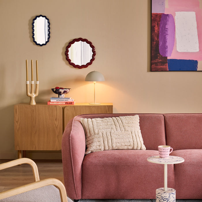 &k amsterdam Zigzag Spiegel - Blauw