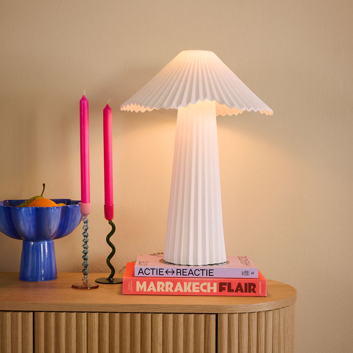 Villa Collection Styles Glazen Kandelaar Spiral - Groen / Roze