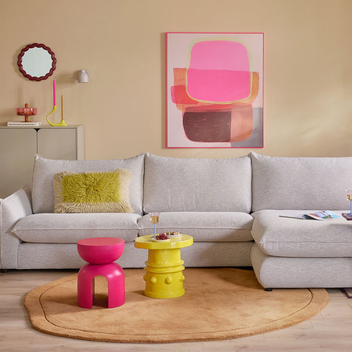 WOOOD Toste Bijzettafel Metaal - Aubergine