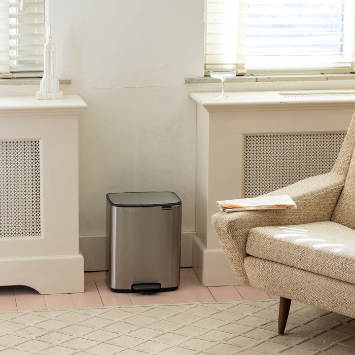 Brabantia Bo Pedaalemmer 12 L - Matt Steel