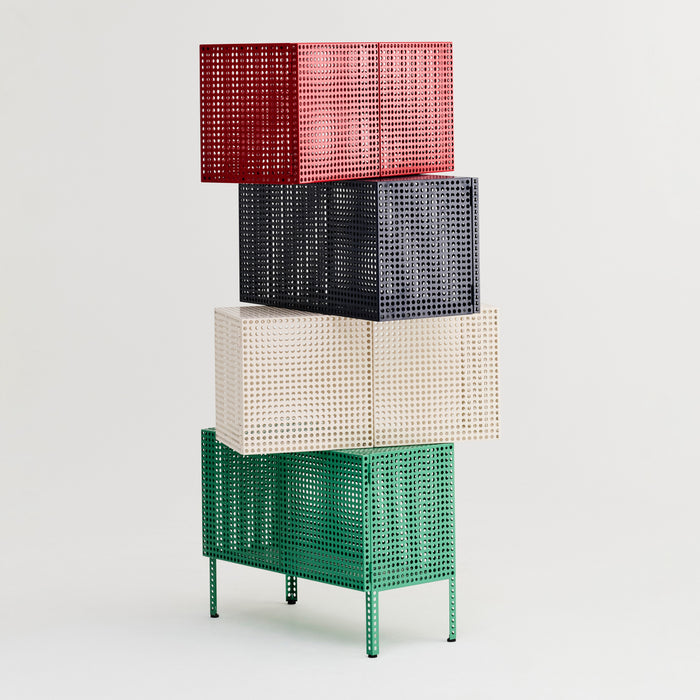 HAY Perforated Wandkast - Wine Red