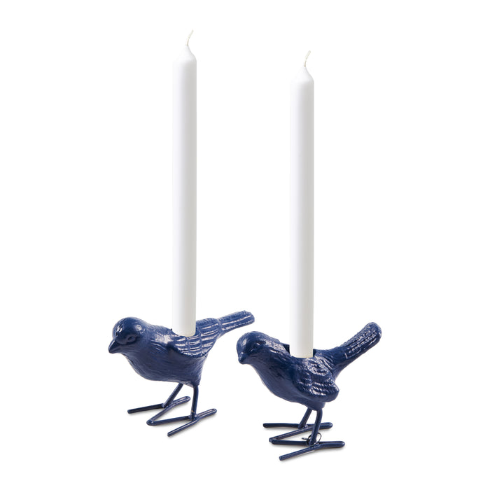 POLSPOTTEN Flock Of Birds Kandelaar Set van 2 - Donkerblauw