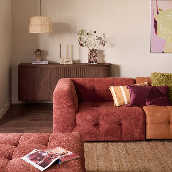 HKliving Retro Ceramics Tafelklok - Cream