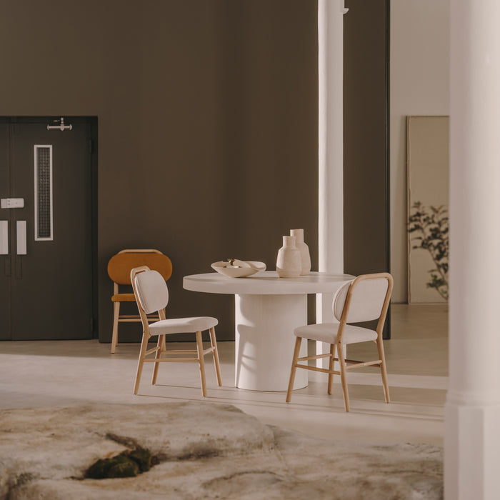 Kave Home Aiguablava Eettafel Ø 120 cm - Wit