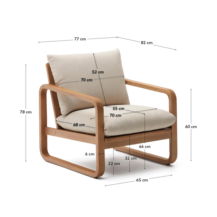 Kave Home Sacaleta Loungestoel