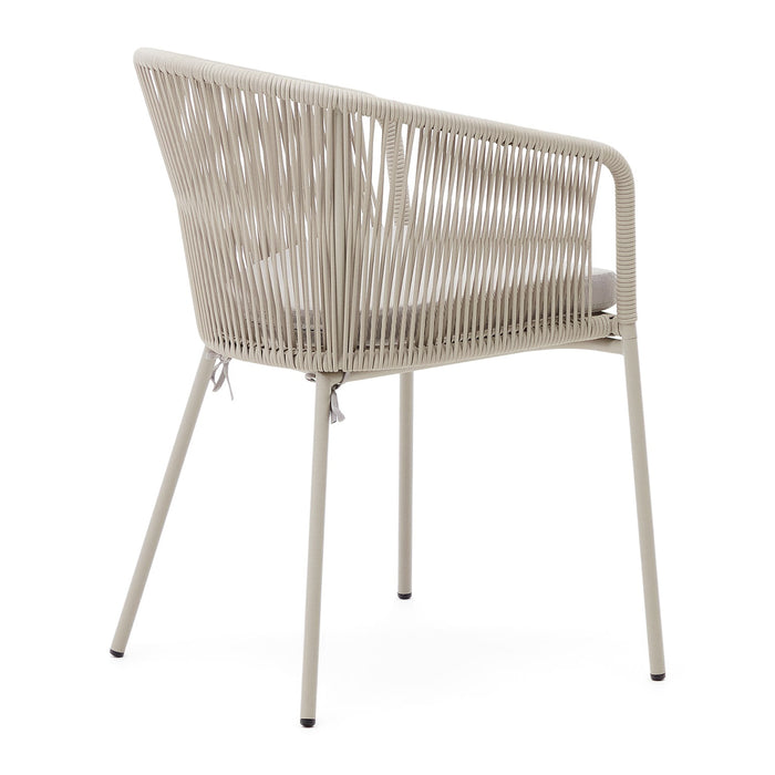 Kave Home Yanet Tuinstoel - Ecru