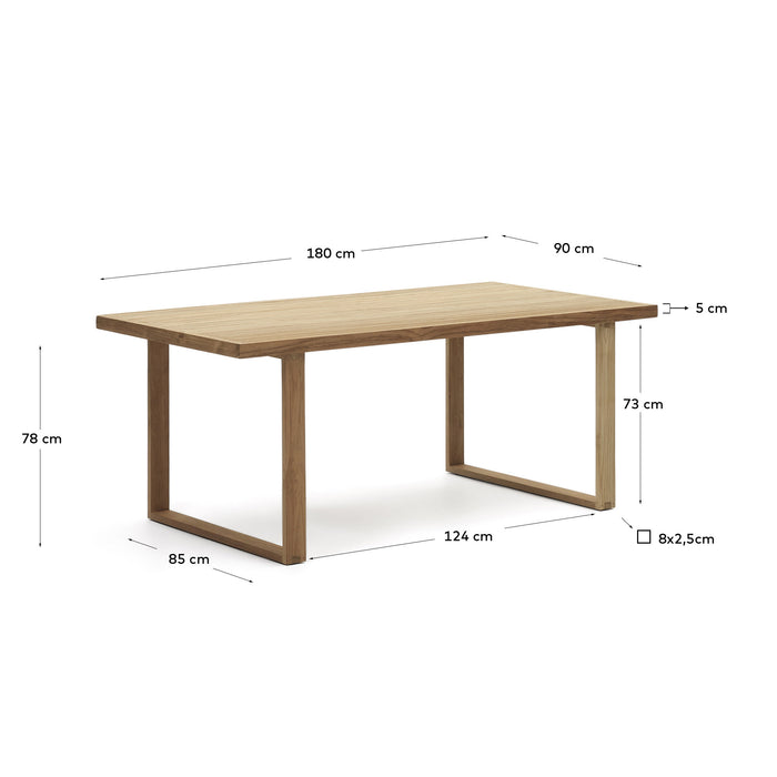 Kave Home Canadell Tuintafel 180 x 90 cm