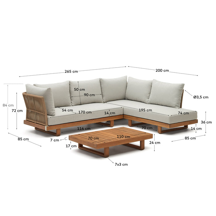 Kave Home Raco Loungeset