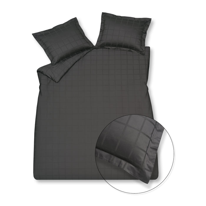 Vandyck Home 78 Dekbedovertrek 200 x 200/220 - Off Black
