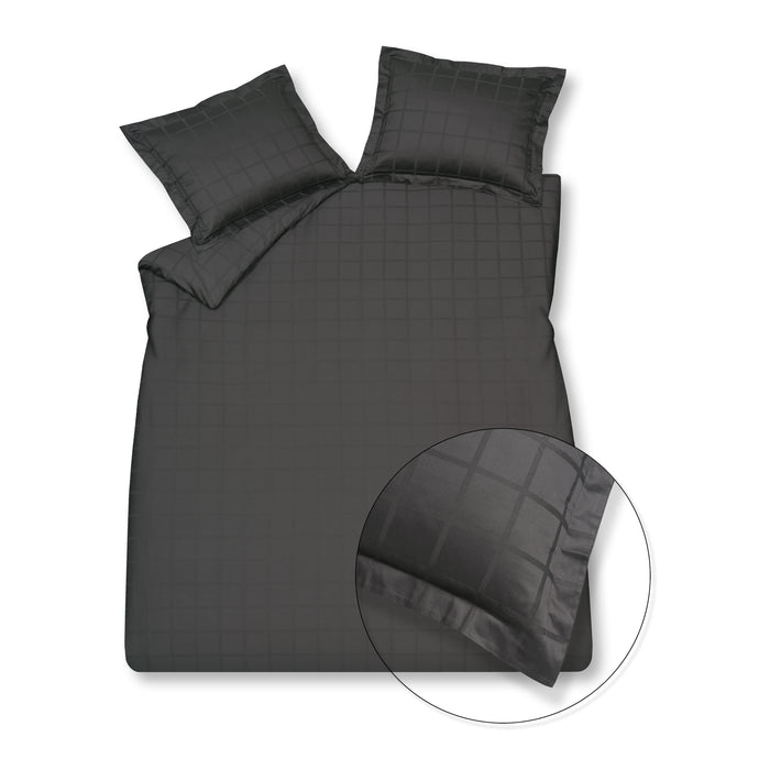 Vandyck Home 78 Dekbedovertrek 240 x 200/220 - Off Black
