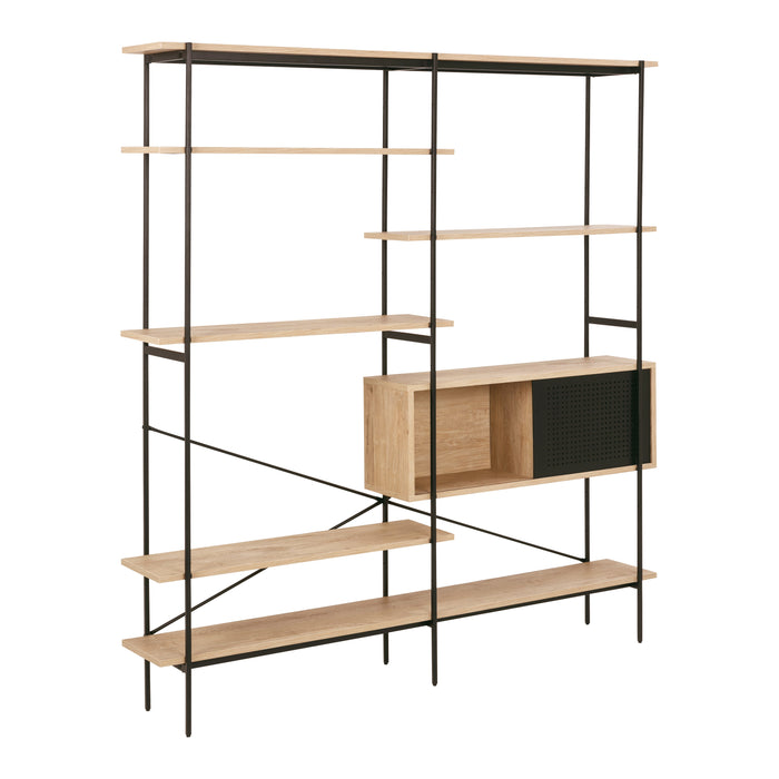 by fonQ basic Sleek Stellingkast B 172 cm - Naturel Eiken