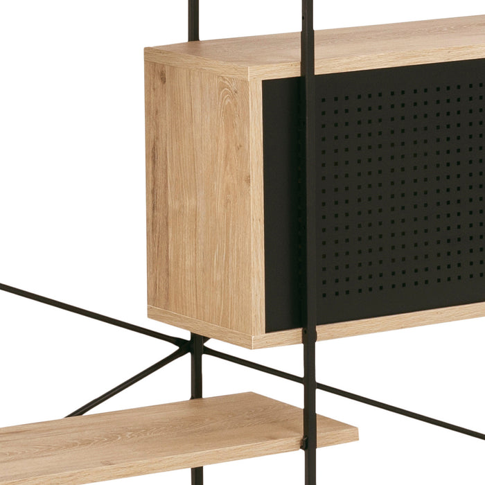 by fonQ basic Sleek Stellingkast B 172 cm - Naturel Eiken