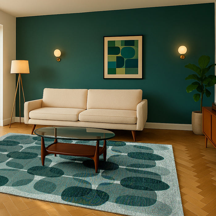 Lola & Moi Café Vloerkleed - Green Eggs - 170 x 240 cm