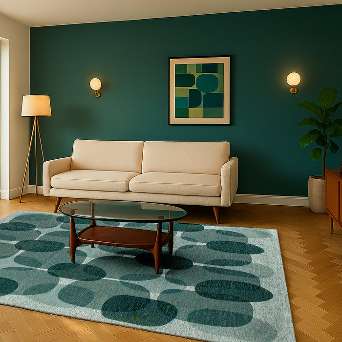 Lola & Moi Café Vloerkleed - Green Eggs - 200 x 280 cm