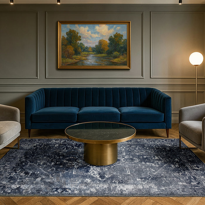 Lola & Moi Heris Vloerkleed - Deep Blue - 170 x 240 cm