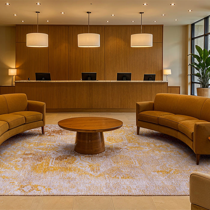 Lola & Moi Heris Vloerkleed - Golden Wall - 240 x 340 cm